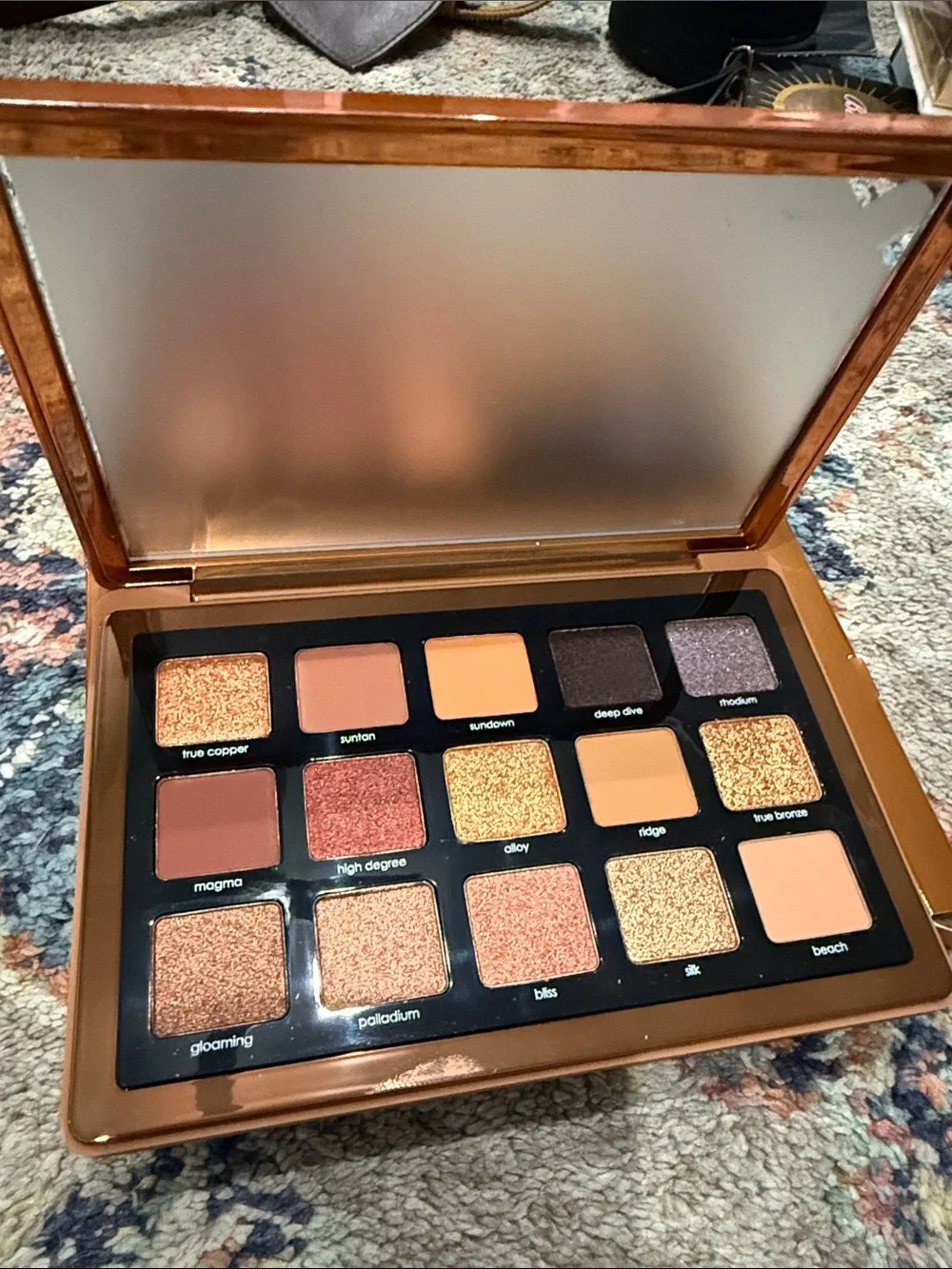 Natasha Denona Bronze Palette - Metallic Copper Packaging